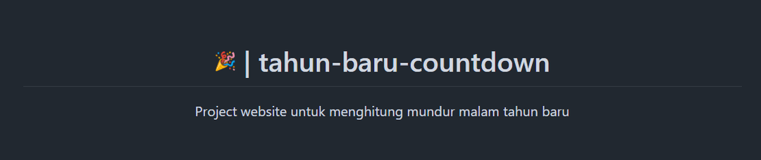 Tahun Baru | Rayakan tiap tahun dengan bergembira